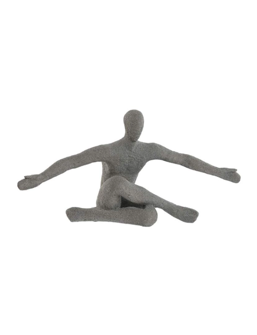 It - Figura de resina 57X19,5X26,8 Pessoa cinza