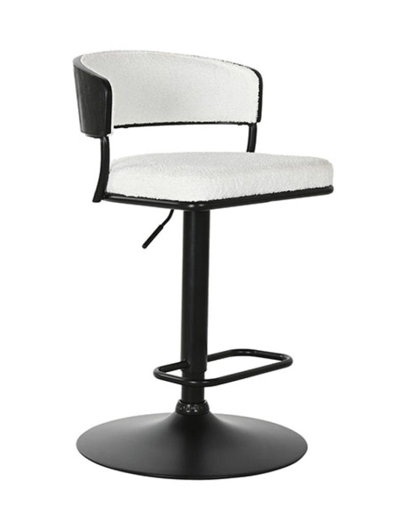 It - Banqueta metálica de poliéster 48,5X48X83,5 104 Branco