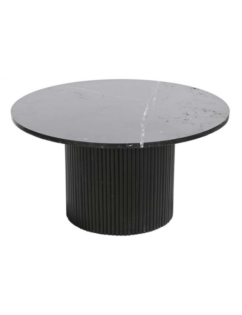 It - Mesa de centro madeira mármore 80X80X42 24,50 preta