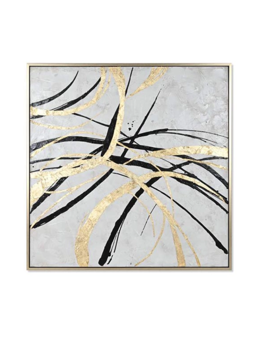 It - Pintura em Tela Ps 131X4X131 Abstrata Pintada à Mão