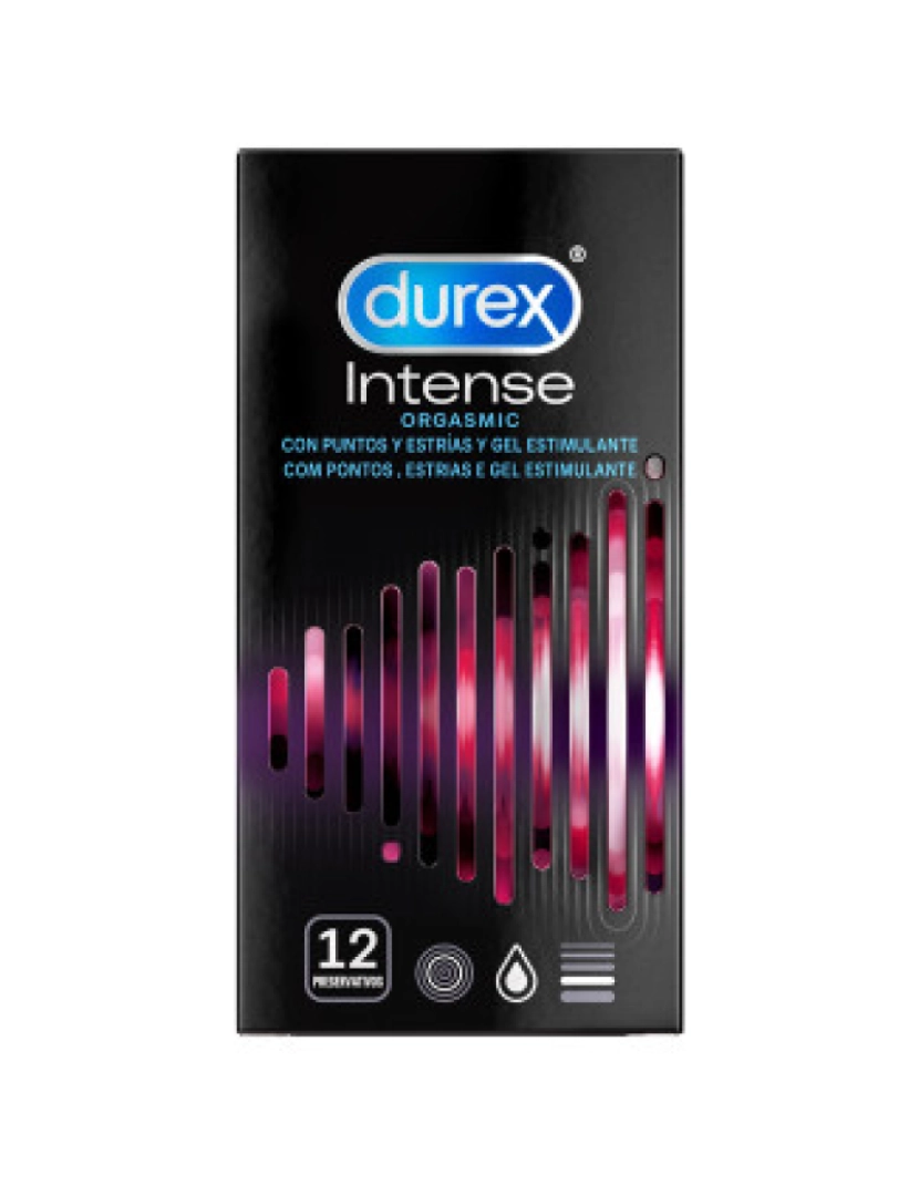 Durex - DUREX Preservativos Intense Orgasmic 12 unidades