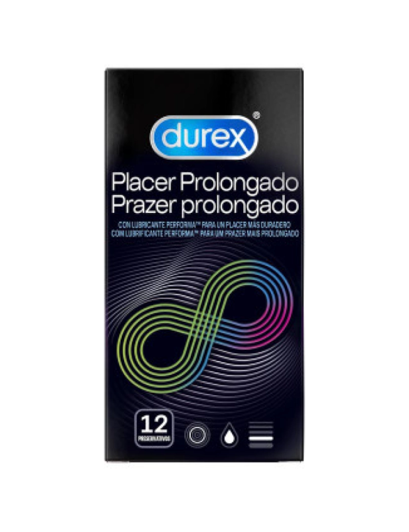 Durex - DUREX Preservativos Prazer Prolongado 12 unidades