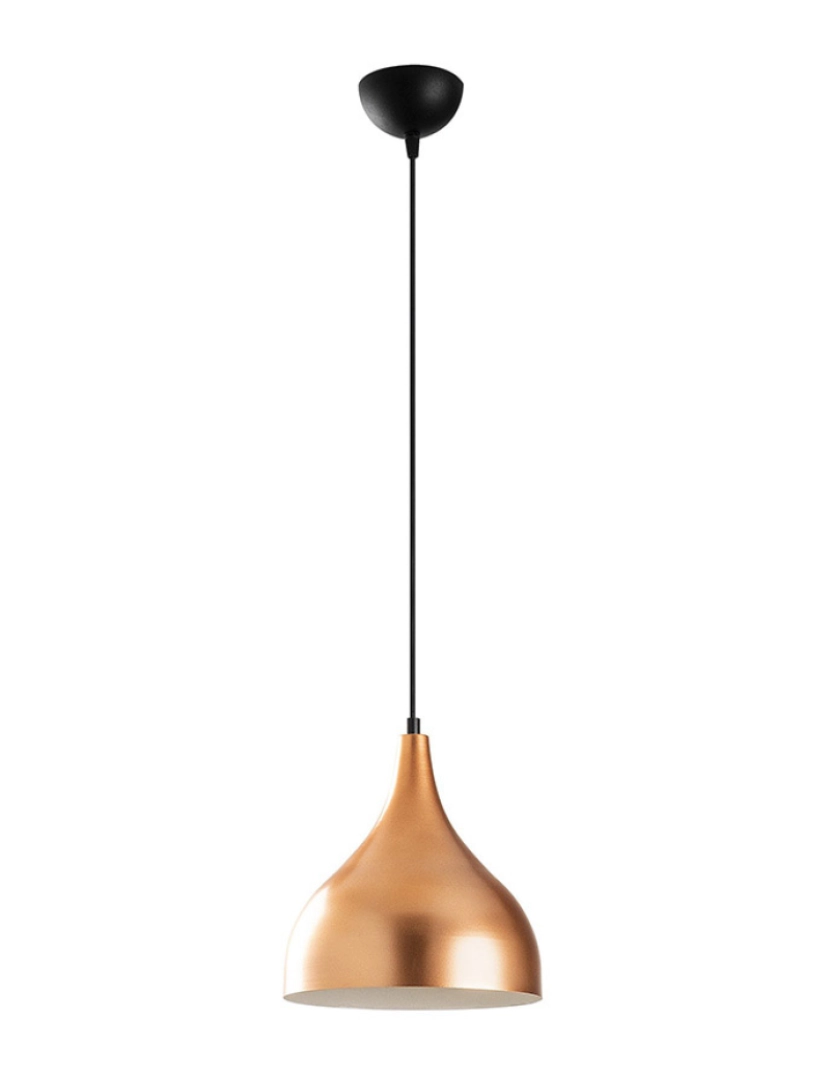 ASR - Candeeiro Teto Saglam-3726 Cobre Branco Preto