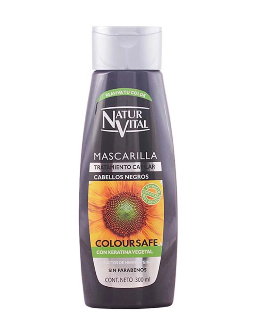Natur Vital - Máscara Coloursafe Preto 300 Ml