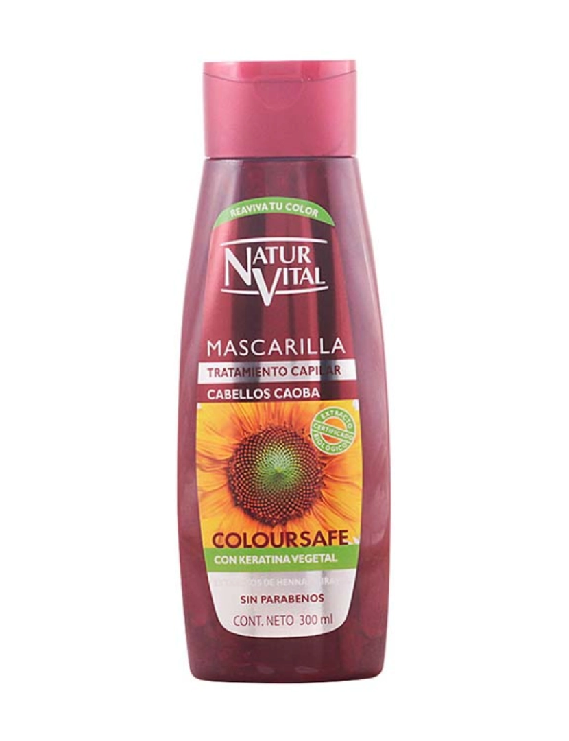 Natur Vital - Máscara Coloursafe Mogno 300 Ml 