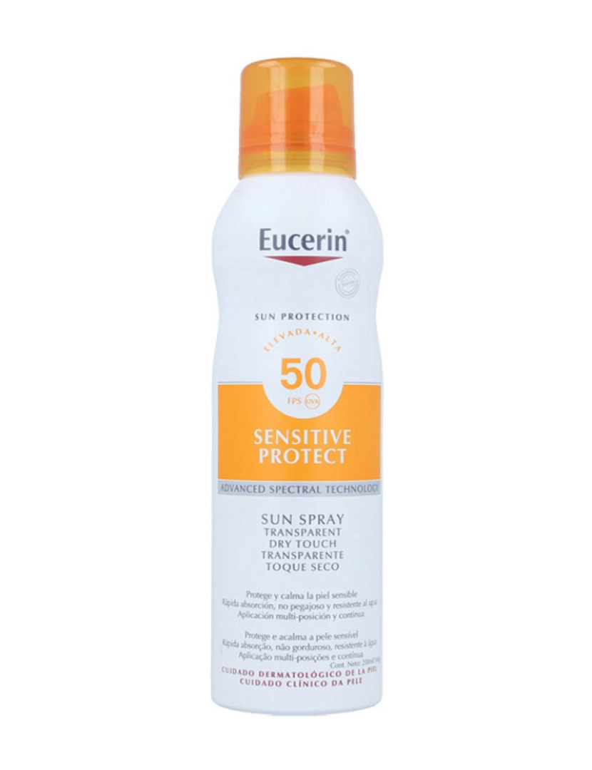 Eucerin - Sensitive Protect Sun Spray Transparente Dry Touch SPF50