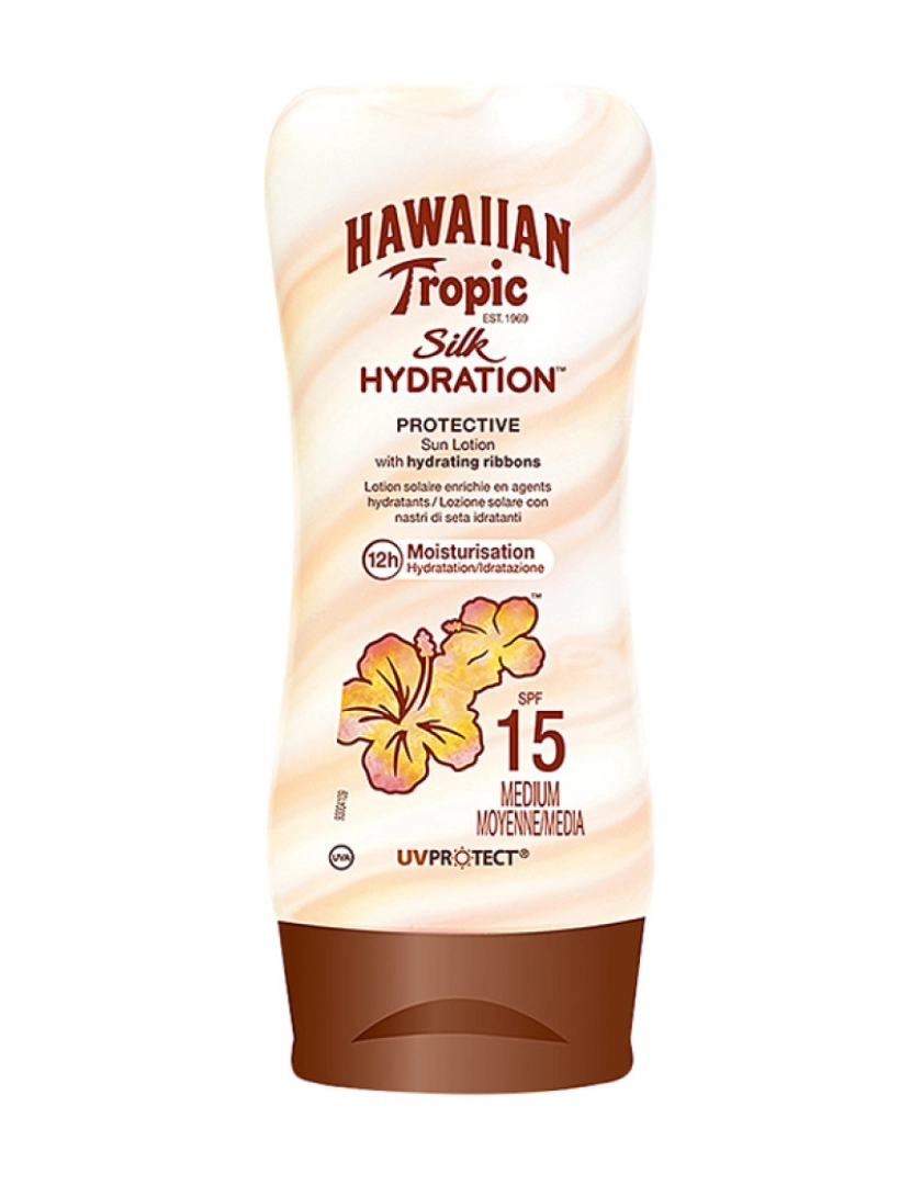 Hawaiian Tropic - Hawaiian Tropic Loção Solar Silk SPF15 180  ml