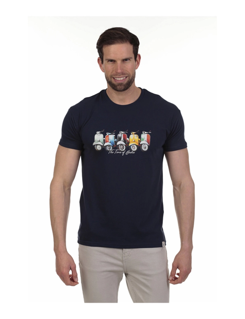 Time of Bocha - T-Shirt Homem Azul