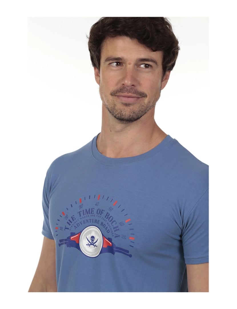 Time of Bocha - T-Shirt Homem Azul