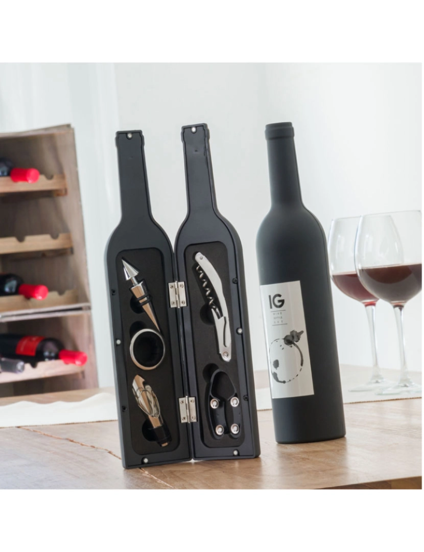 Innovagoods - Estojo Vinho Garrafa InnovaGoods 5pçs