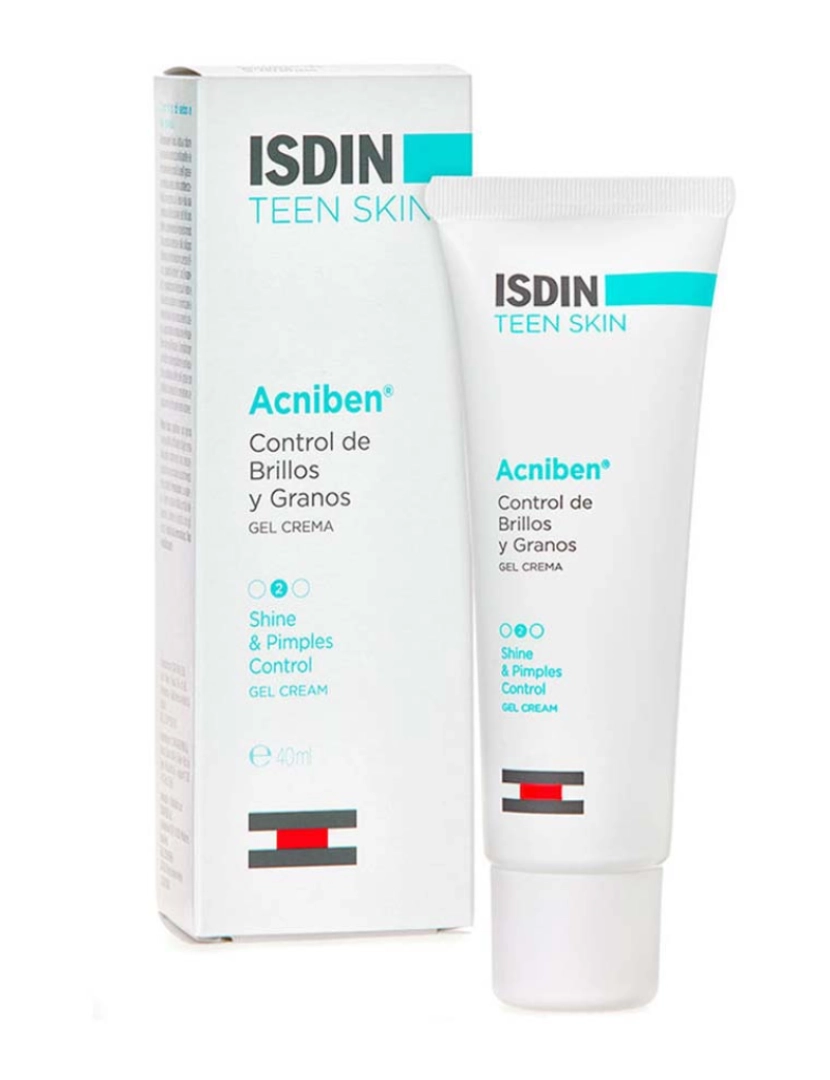 Isdin - ISDIN Creme Gel Controlo de Brilho e Grão Acnibel Teen Skin 40ml