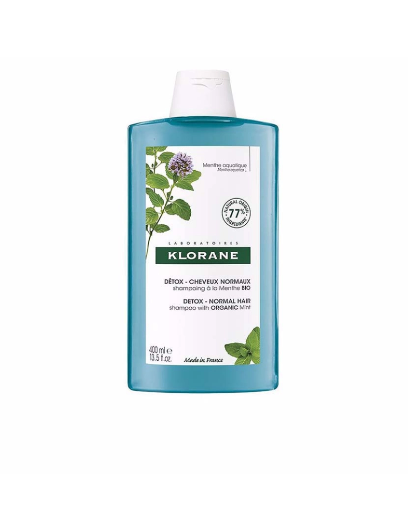 Klorane - A La Menta Bio Champú Detox Para Cabello Normal 400 Ml
