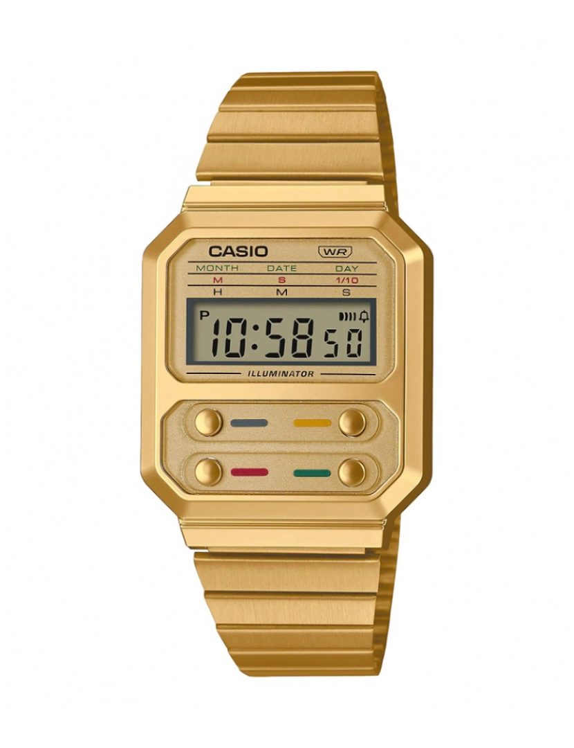 Casio - Relógio Unissexo Casio Quartz A100WEG-9AEF