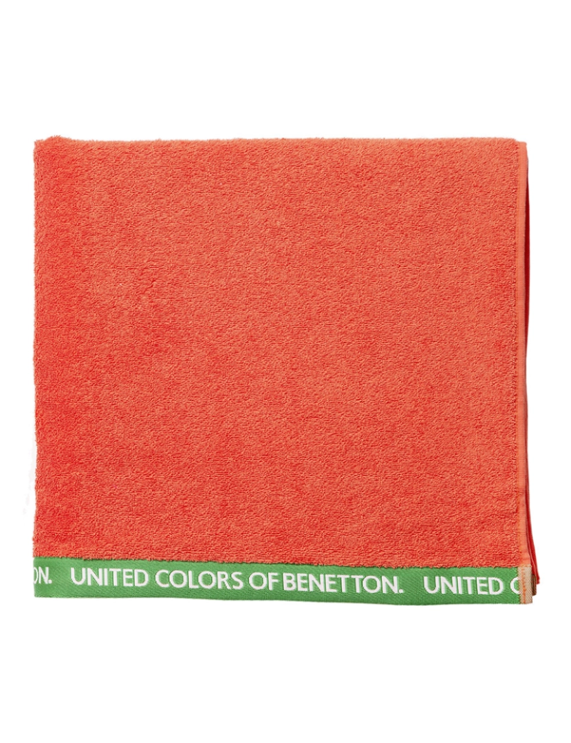 Benetton - Toalha de praia 90x160cm 380gsm 100% algodão veludo vermelho arco-íris
