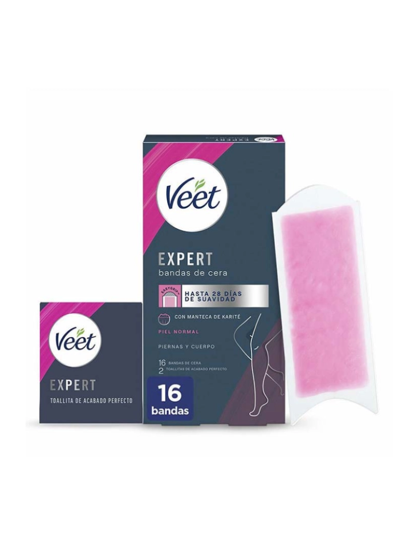 Veet - Expert Corporal Bandas De Cera Piel Normal 16 U